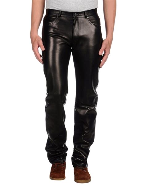 black gucci pants men|gucci leather bottoms for men.